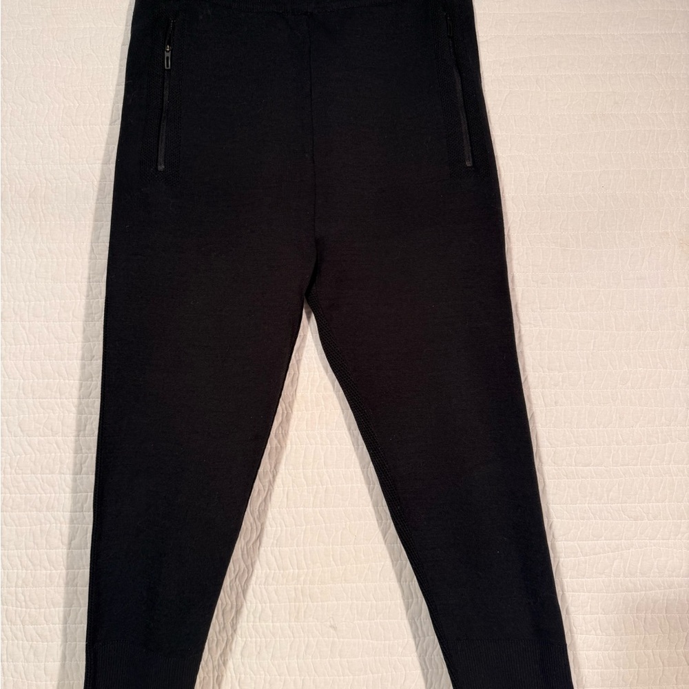 Black Knit Jogger Pants